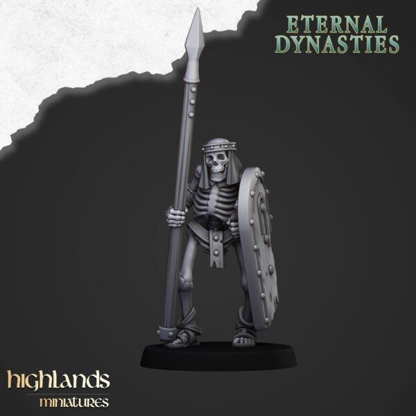 Ancient Skeletons with Spears - x10
