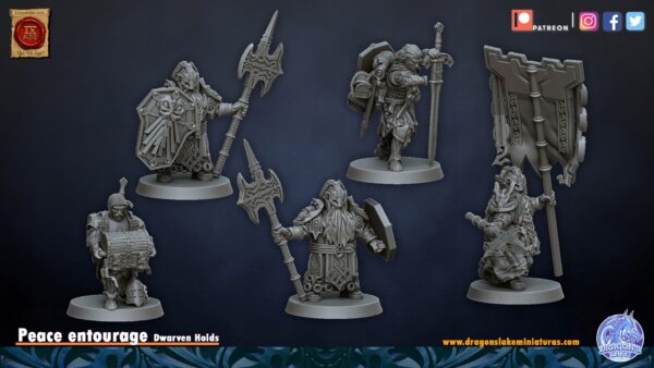 Throne Guard + CMD x 10 - DLM - Druk 3D