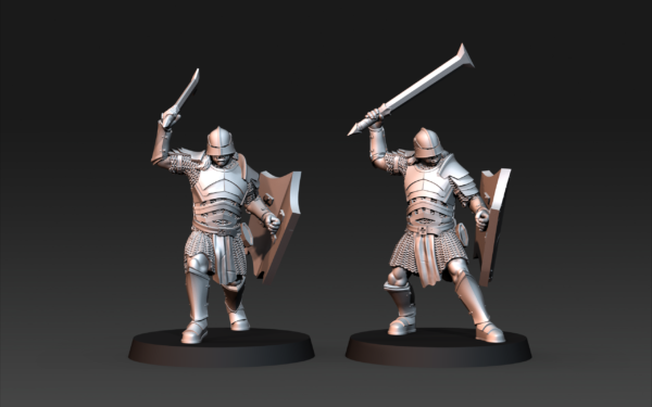 Blood Handed Orcs With Shield and Sword - x10