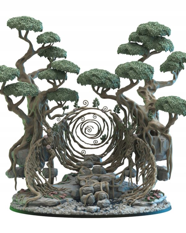 Saori Ancient Druid with Nekokuro Diorama -Druk 3D
