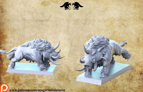 Dire Boar - Magori Miniatures - Druk 3D