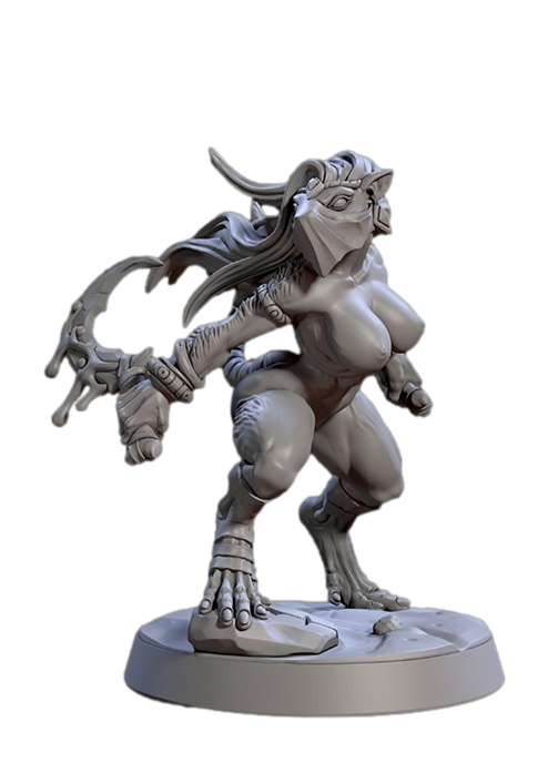 Skaria Shadowdancer - Pinup Undressed
