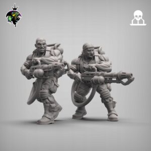 Spacenam Flamethrower Team - Reptilian Overlords