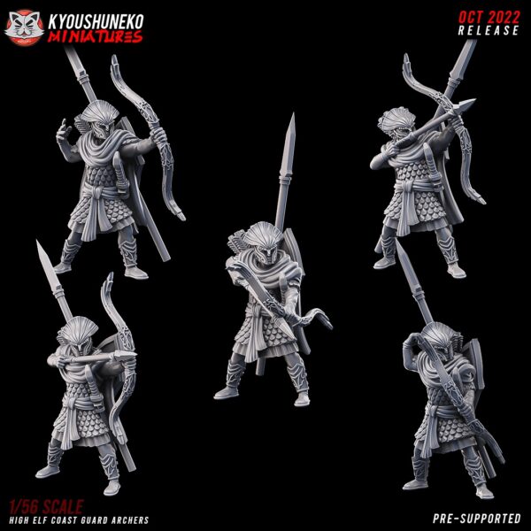 High Elf Coast Guard Archers x5 - Minifaktura