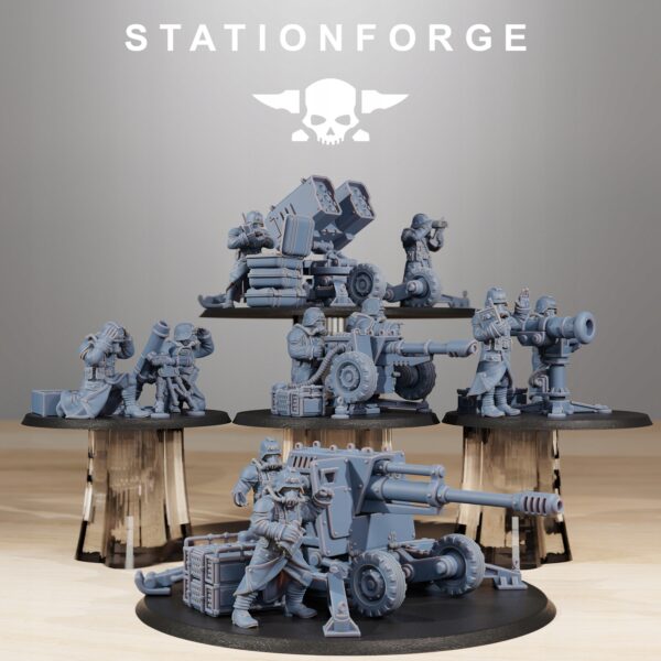 GrimGuard Battle Weapons - Station Forge - Druk 3D