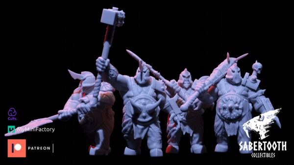 Ogre Steelguts - Sabertooth Collectibles - Druk 3D