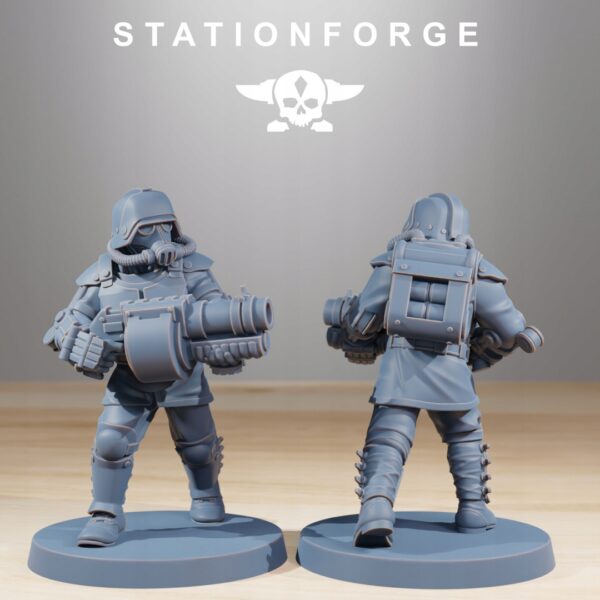 Grimguard Commandos x10 - Station Forge - Druk 3D