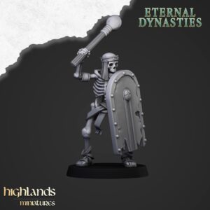 Ancient Skeletons with Hand Weapons - x1