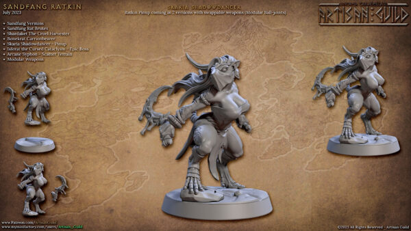 Skaria Shadowdancer - Pinup Undressed