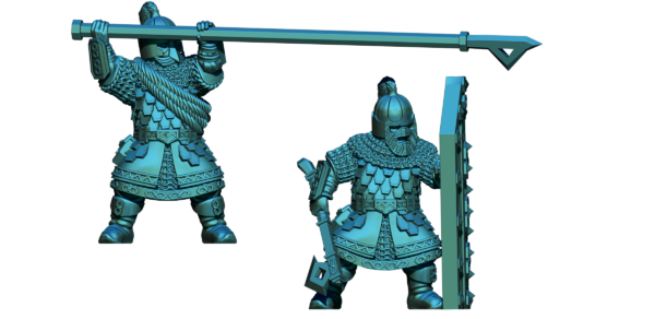 Dwarven Tomb Wardens - x2 (One shield, one spear)