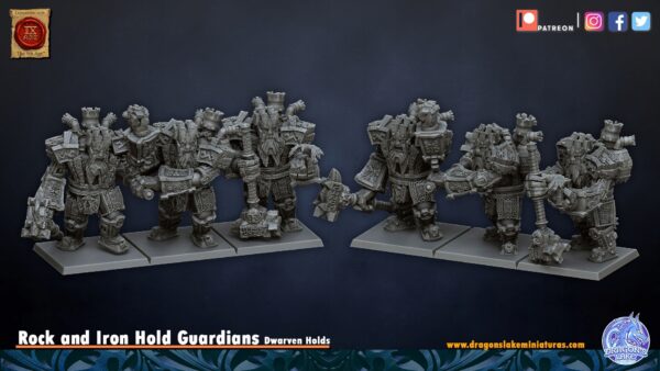 Hold Guardians Iron x3 - DL Miniatures - Druk3D