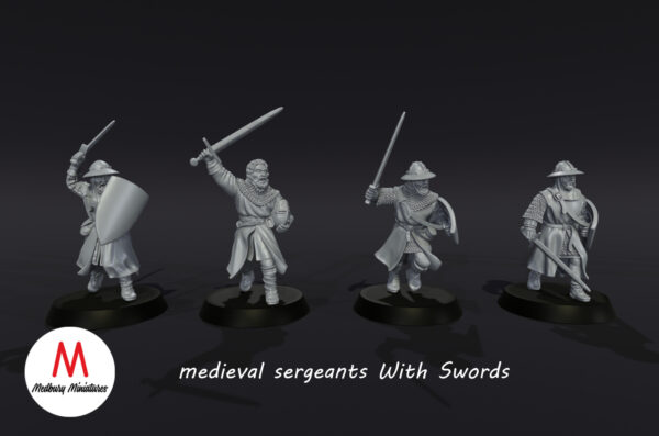 952d29e57f2519e1ba8572a3af8414c4.jpg Medieval Sergeants with Swords - Średniowieczni Sierżanci z Mieczami - Pojedyncza