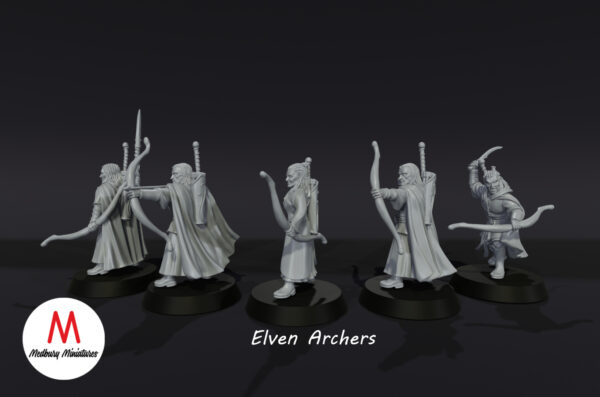 Elven Archers - Wood Elves - 5 Póz