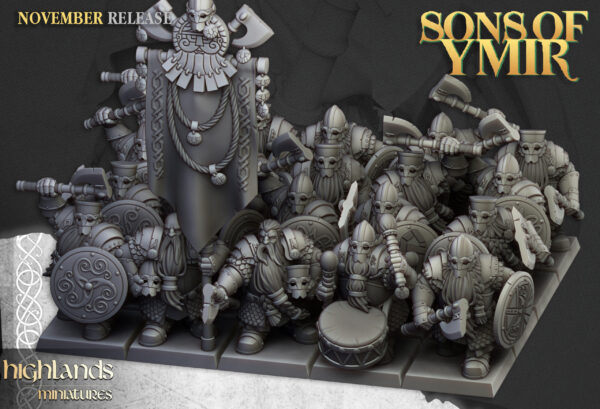Dwarf Huscarls - 17x + 3x Command