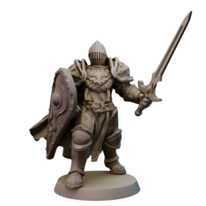 Knight Sword and Shield 3 - Modular Head