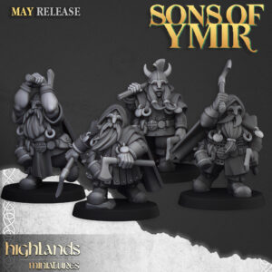Dwarf Rangers Throwing Axes - 10x