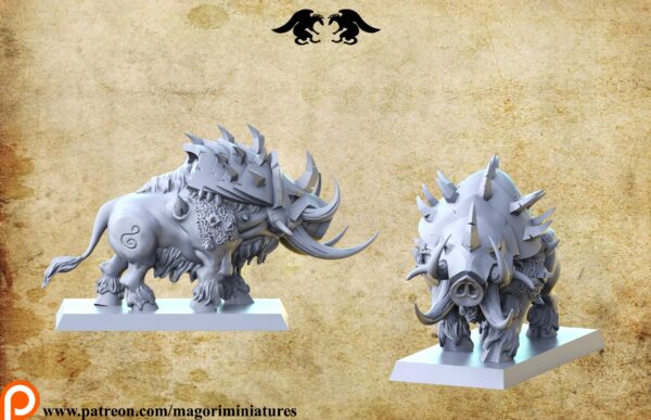 Dire Boar - Magori Miniatures - Druk 3D