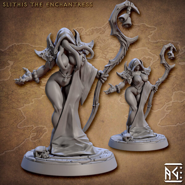 Slithis the Enchantress Pinup Dressed