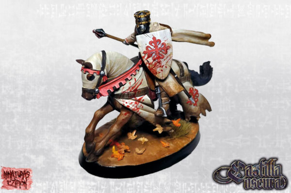 Flaín, Veteran Knight and Leader of Calatrava on horse - Minifaktura
