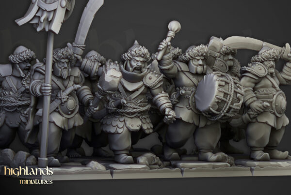 Khazarian Ogre Warriors - Pełna Jednostka + CMD