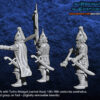 Turko-Mongol Dark Elfs Command Group on Foot - x3