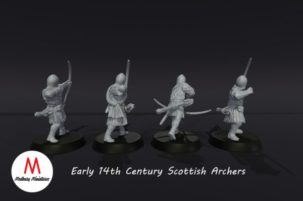 14th Century Scottish Archers - XIVw. Szkoccy Łucznicy - Pojedyncza