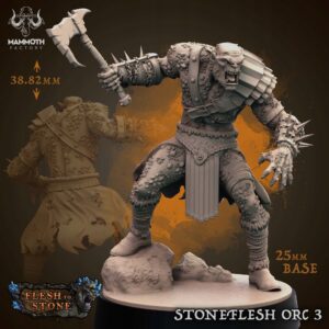 Stoneflesh Orc #3 - Mammoth Factory - Druk 3D