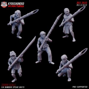 Japanese Bamboo Spear Units 5 szt.- Minifaktura