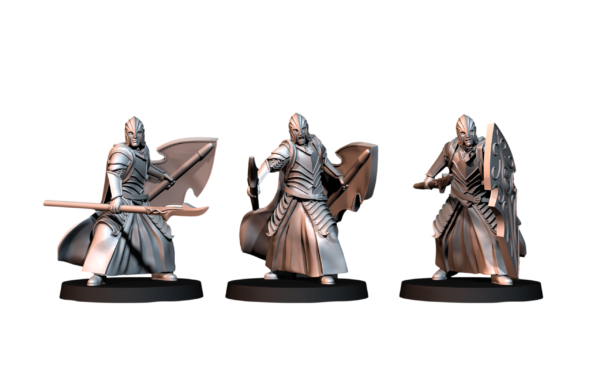 Bloody elves with spear and shield - 6 Póz