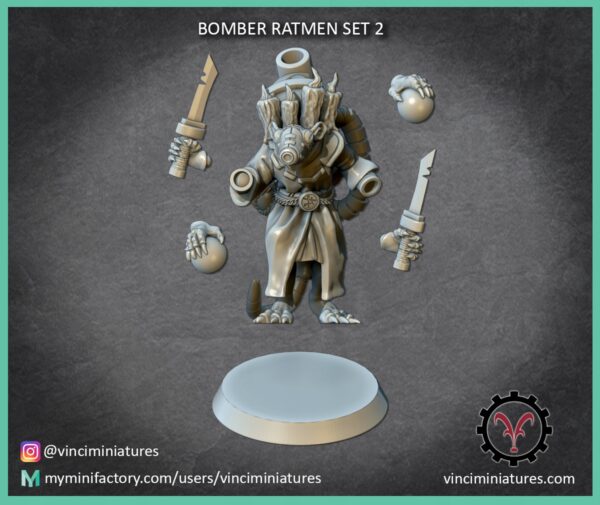 Bomber Ratmen Set 2 - Vinciminiatures - Druk 3D
