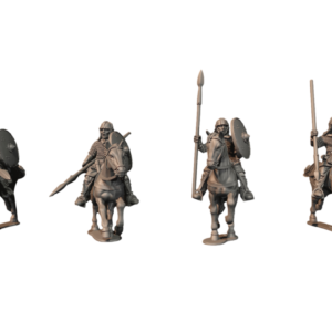 Mounted Carolingian Warriors With Spears - x1
