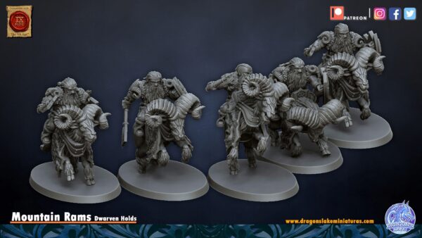Mountain Rams - 5 szt. - DLM - Dwarven Holds