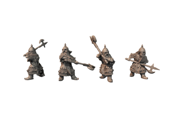 Dwarf Warriors with Axes - x4