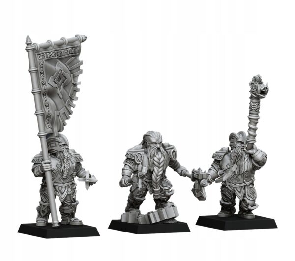 Dwarven Warriors CMD - DL Miniatures - Druk 3D