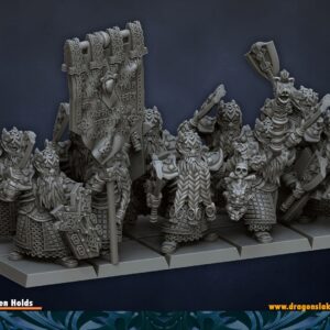 Deep Watch Axe and Shield x5 - DL Miniatures