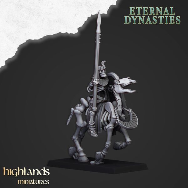 Ancient Skeletal Cavalry with Spears - x1