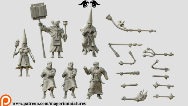 Flagellants - Magori Miniatures - Druk 3D