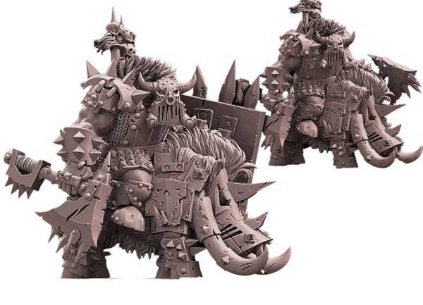 Iron Orc Warlord on Warboar - x1