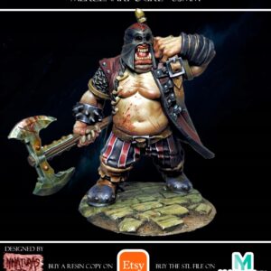 MERCENARY OGRE - EXECUTIONER - 65mm - Minifaktura - Druk 3D