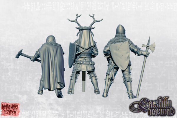 Castilian Lay Knights - Set - Minifaktura - Druk 3D