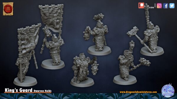 King's Guard CMD - DL Miniatures - Druk 3D