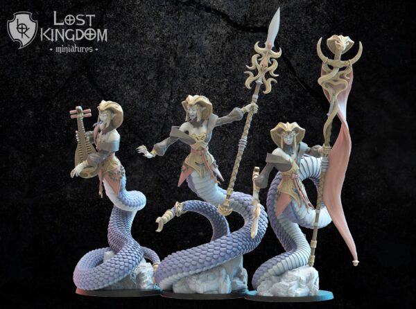 Dark Elves - Yari Naga CG - Druk 3D - Minifaktura