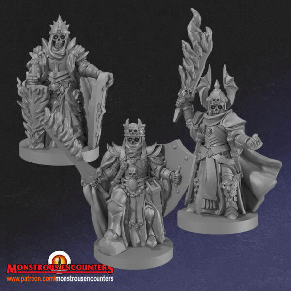 Death Knights - 3 Pozy - Monstrous Encounters