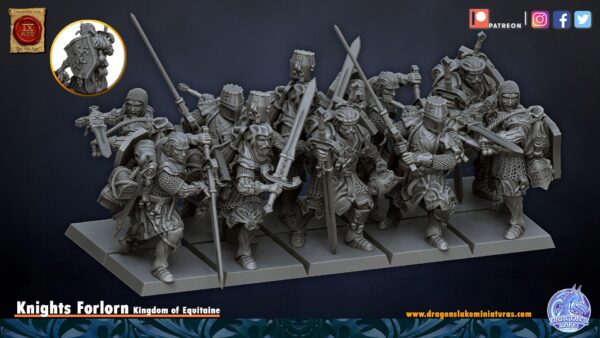 Knights Forlorn - Bretonnia/ KoE - Druk 3D