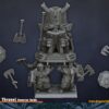 Dwarf King War Throne - DL Miniatures - Druk 3D