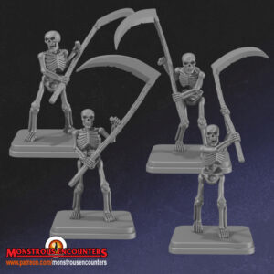 Classic Skeletons w/ Scythes x1 - Monstrous Encounters