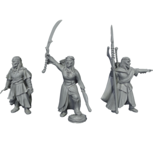 Elven Captains - Wood Elves - 3 Pozy