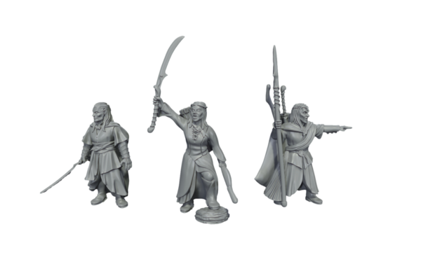 Elven Captains - Wood Elves - 3 Pozy