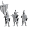 Turko-Mongol Dark Elfs Command Group on Foot - x3
