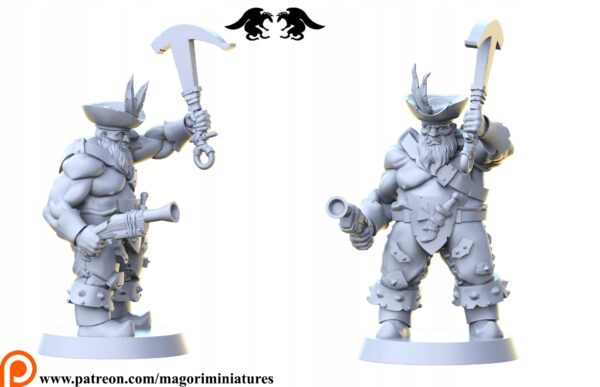 ab5bdcb5b93aa08adcc7925cd4a324c3.jpg Ogre mercenaries #2- Magori Miniatures - Druk 3D